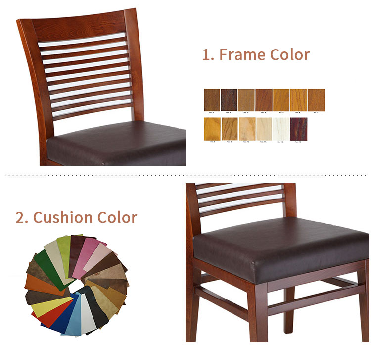 Nordic Modern Design Black Teak Solid Wood Restaurant Furniture Antique Dining Chair