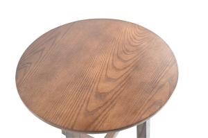 China Elegant Design Round Solid Wood Coffee Table Custom Side Tea Table factory