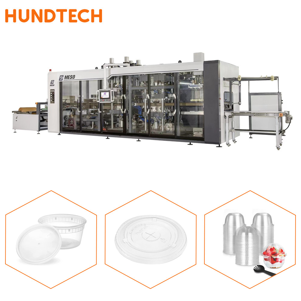 4 Pillar Hydraulic Plastic Pot Thermoforming Machine Biodegradation
