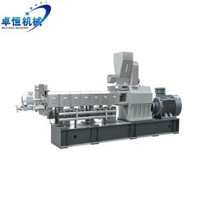 China Double Screws Extruder 23*3*3m Pet Food Making Machine for Floating Fish Feed Pellets factory