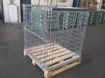 Half Drop Gate Collapsible Wire Container Logistics Wine Industry Use