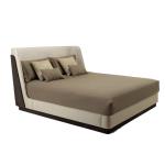 Tufted Modern Luxury King Size Bed 1.38m Leatherette Contemporary Italian