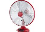 Solid Metal Desk Fan 3 Speed Oscillating Brushed Metal Nickel ETL Listed