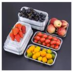 Clamshell Disposable Plastic Food Containers Recyclable Clear PET Bakery Box