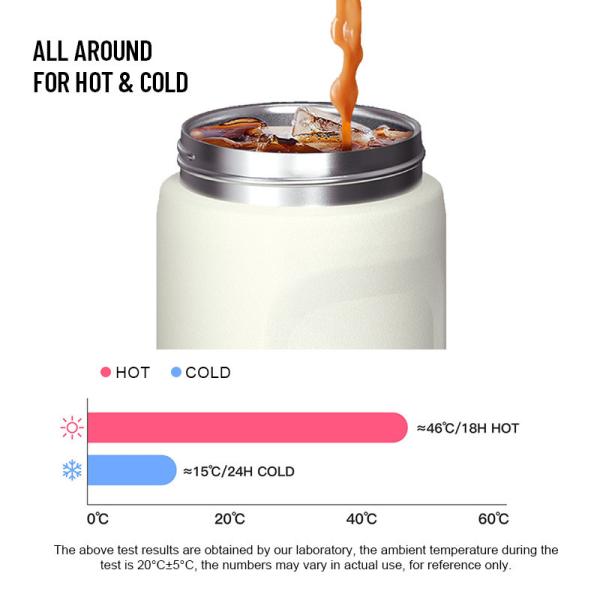 Bulk Custom 16oz Stainless Steel Vacuum Bottles W/Handle | FDA-Approved, BPA-Free, Commercial-Grade