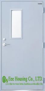 China Customized Steel Fire Retardant Door With Glass Vision, For Commercial Building factory