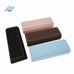 China Custom Made PU Hardshell Glasses Case Eyewear Packaging 157mm Length factory