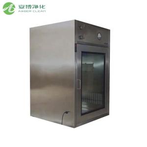 AMBER SUS304 Laminar Flow Cleanroom Pass Throughs Mechnical Interlock