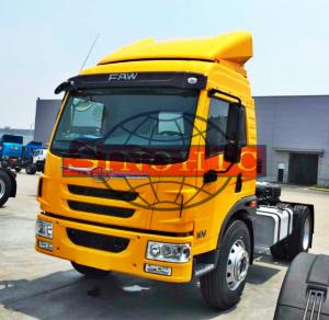 China 30 Tons Tractor Head Trucks Dragon V Cabin 4x2 Driving Type LHD Steering factory