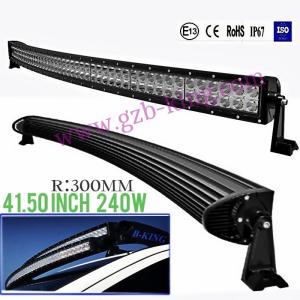 China 2014 New 41.50 inch 240W 3W/Cree curved LED light bar Spot/Flood Beam factory