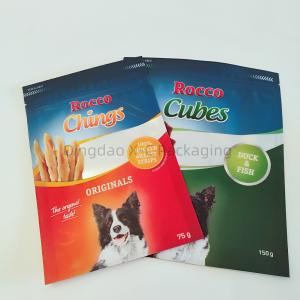 China Pet Food 3 Side Seal Bags Colorful Compostable Sachet Packaging Moisture Proof factory
