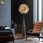 Modern Luxury Metal Lava Floor Lamp For Sofa Bedroom Study Living Room