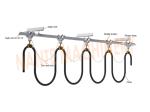 3 Kinds Of Ball Bearing ABS Middle Festoon Cable Trolley 300 m / min Travel