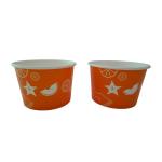 7 Oz Paper Ice Cream Cup Wood Pulp Food Grade PE Coated Paper Cup
