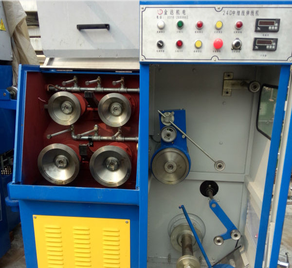 24D Super Fine Copper Wire Drawing Machine For Enameling Wire Long Service life