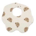 Organic Cotton Flower Shape Printed 6 Layers Muslin Cotton Baby Feeding Bibs