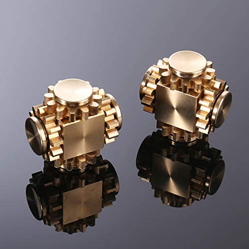 Unisex Metal Fidget Spinner Toy for Anxiety and Stress Relief Gear Linkage Resistance