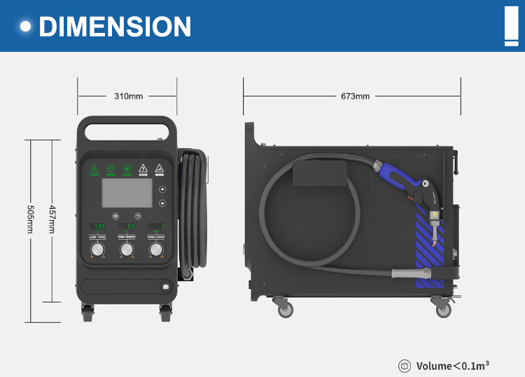 Hongmeng 900W 1200W 1500W Portable Air Cooling Laser Welding Machine for Aluminum Alloy and Stainless Steel Welding