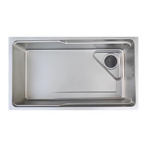 China Modern Rust Resistant 304 Stainless Steel Design Single Bowl Vessel Kitchen Sink factory