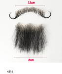 100% Human Hair Handmade Fake Mustache Beard for Entertainment/Drama/Life
