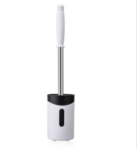 China Stainless steel toilet brush no dead corner toilet brush long handle dead corner soft bristle brush household no-punch cleaning factory
