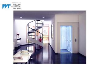 China Low Noise Residential Home Elevators With UPS Power Failure Emergency Leveling factory