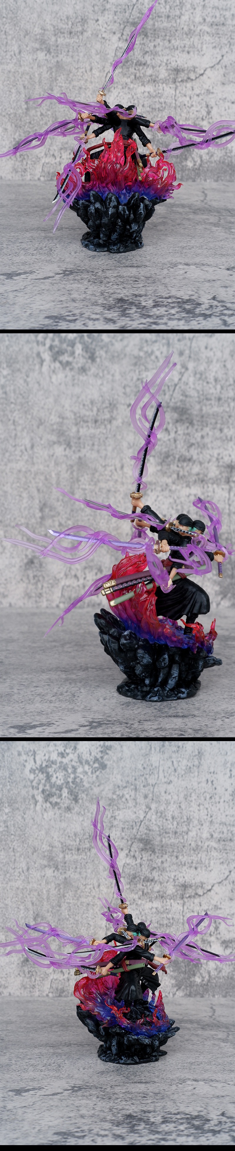 Interactive Six-armed Anime Heroes Action Figures Toy Dolls for Kids Age 5-7 Years