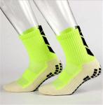 Colorful Crew Padded Non Slip Soccer Socks Grip Anti Slip Football Socks
