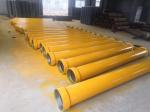 Length 3m Drilling Rig Steel Pipe Material Concrete Hopper Tremie For Bored Pile