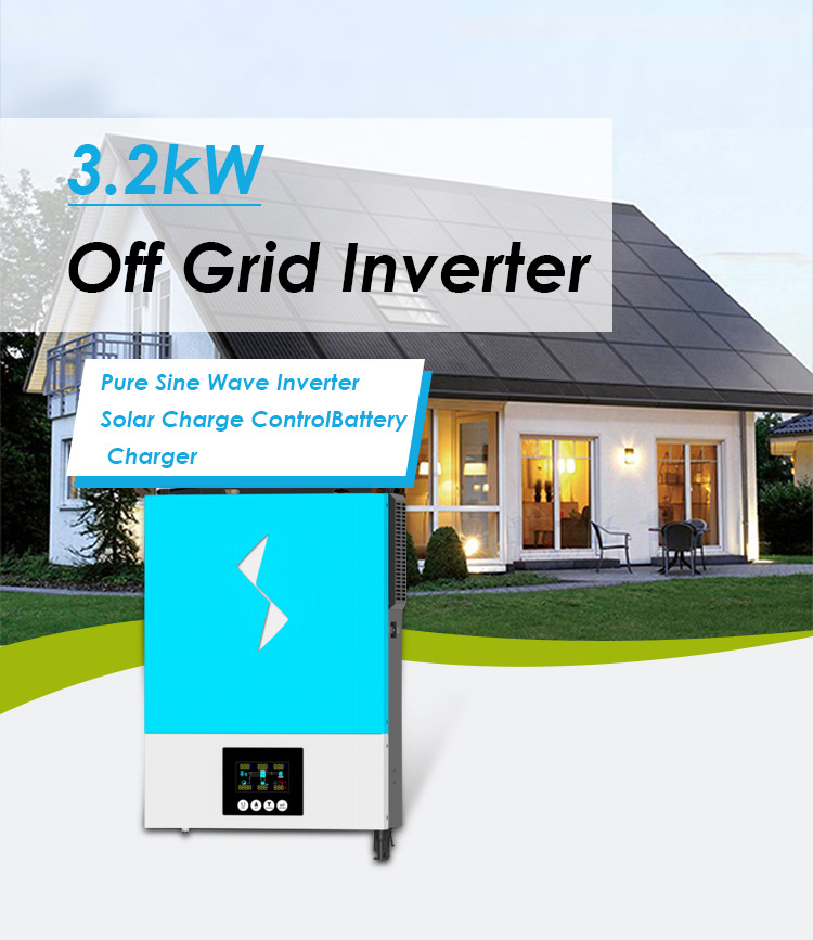 3.6KW 4.2KW 6.2KW 24V 48V Hybrid Grid Solar All In One Inverter Solar Energy Systems Pure Sine Wave Mppt Solar Inverter