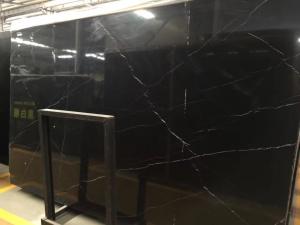China Nero Marquina Polished Natural Marble Tile Bathroom Marble Shower Floor Tile factory