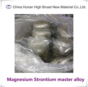 China MgSr5 MgSr10 Master Alloy Ingot Magnesium Strontium Master Alloy ISO factory