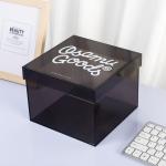 Factory Customized Color Acrylic Storage Box With Lid For Food Rose Candy