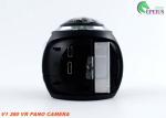 2.7K VR 360 Degree Action Camera , V1 Vr Video Camera Lens 30 Meter Waterproof