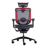 GTCHAIR Wine Red PU Mesh Gaming Chairs Ergonomic Revolving Chair