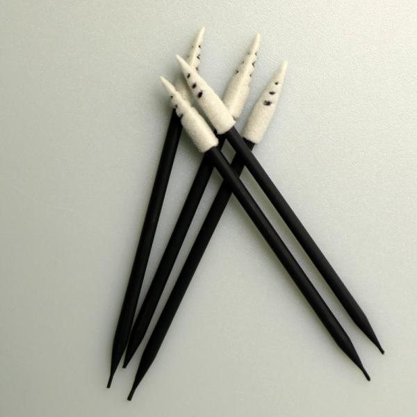 Keyboard Cleaning Spiral Pointed Sponge Foam Swab Cleanroom Dust Free