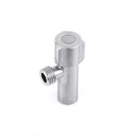 NPT Thread Household Fixtures SS304 Brushed Angle Valve Quarter Turn