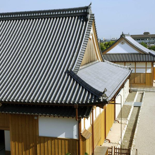 Japan Ancient Antiqued Buildings Villa Rooftop Japanese Old Building High