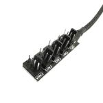 4 Pin 1 Female To 5 Male Computer Chassis Host Case CPU Fan Cable
