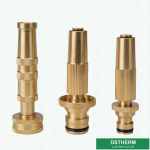 China Irrigation Garden Hose Pipe Fittings Brass 4 Inch Spray Nozzle factory