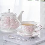 800ml Volume Europe Design Style Porcelain Coffee Tea Set for Afternoon Tea