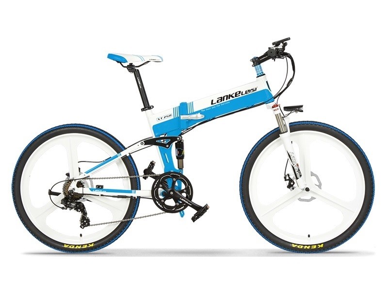 26 Inch Foldable Electric Mountain Bike 10AH L G Battery Aluminum Alloy Frame