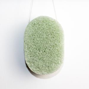 China OEM ODM Green Tea Konjac Sponge Natural Face Cleansing Sponge factory