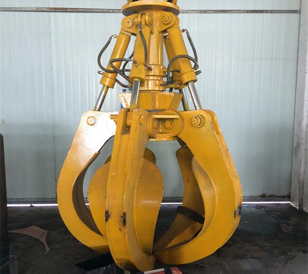 Heavy Hydraulic Grapple For Excavator Five Petal For Construction Sites Of Bulk