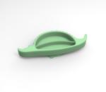 MHC Children Travel Crocodile High Durability Baby Feeding Plate With Suction