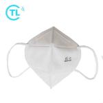 3D Vertical Folding White FFP2 CE Mouth Breathing Protection Nose Dust Face Mask