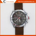 Cool Man Watch Stainless Steel Quartz Watch Genuine Leather Watch Original