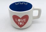 Gifts Spot Decal 3d Ceramic Mug In 2 Tone Colors For Valentines ' S Day