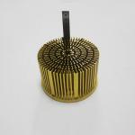 Anodizing Golden Cold Forging Heat Sink Round For LED Grow Light