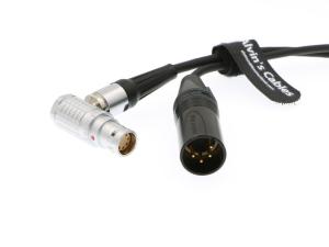 China ARRI ALEXA MINI Power Cable XLR 4 Pin Male To Lemo Right Angle 2B 8 Pin Female factory